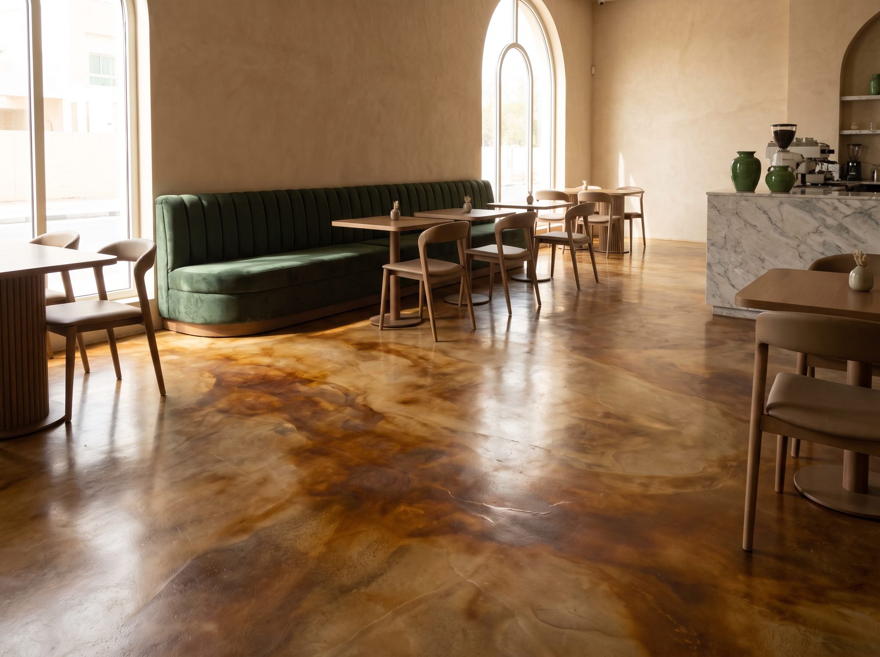 Acid-Stained Concrete — Composite decorative surface finish by RBS Group
