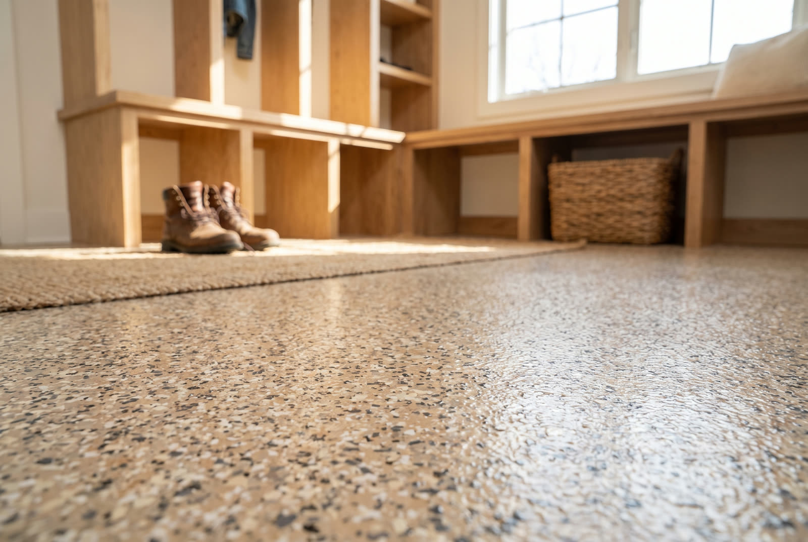 Flake Epoxy — Polymer decorative surface finish by RBS Group